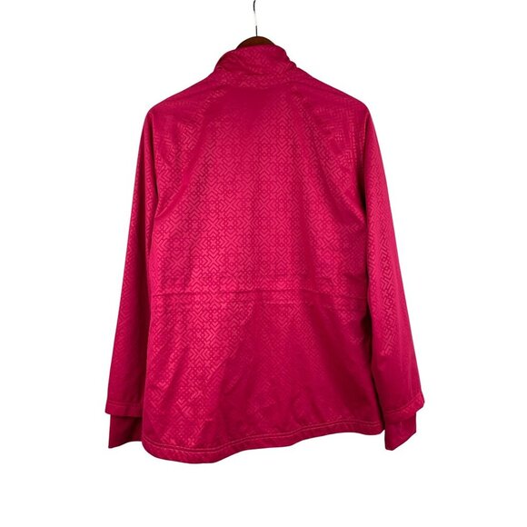 Adidas Golf ClimaProof Pink Windbreaker Jacket M Polyester Womens Lightweight - Picture 2 of 9